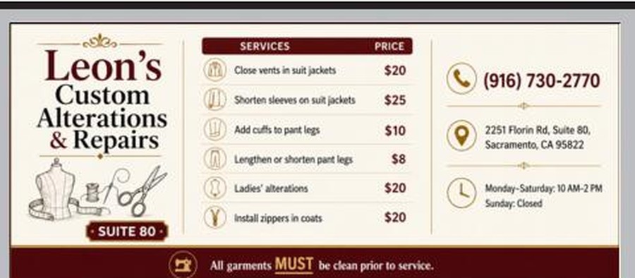 Leon’s Custom Alterations & Repairs